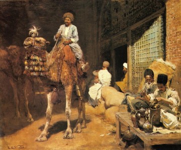  Egipcio Pintura Art%c3%adstica - Un mercado en Ispahán indio persa egipcio Edwin Lord Weeks